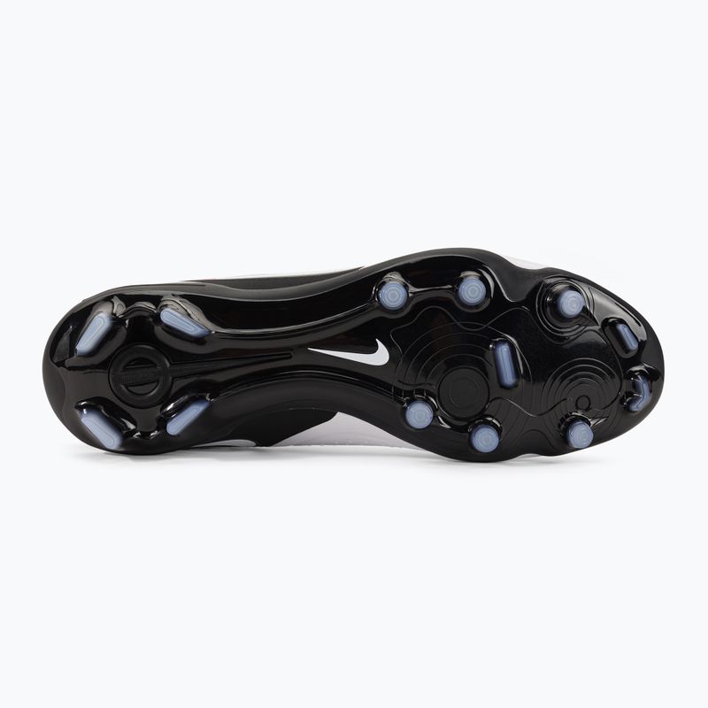 Nike Tiempo Legend 10 Pro FG άσπρο/μαύρο/βυσσινί μποτάκια ποδοσφαίρου 5