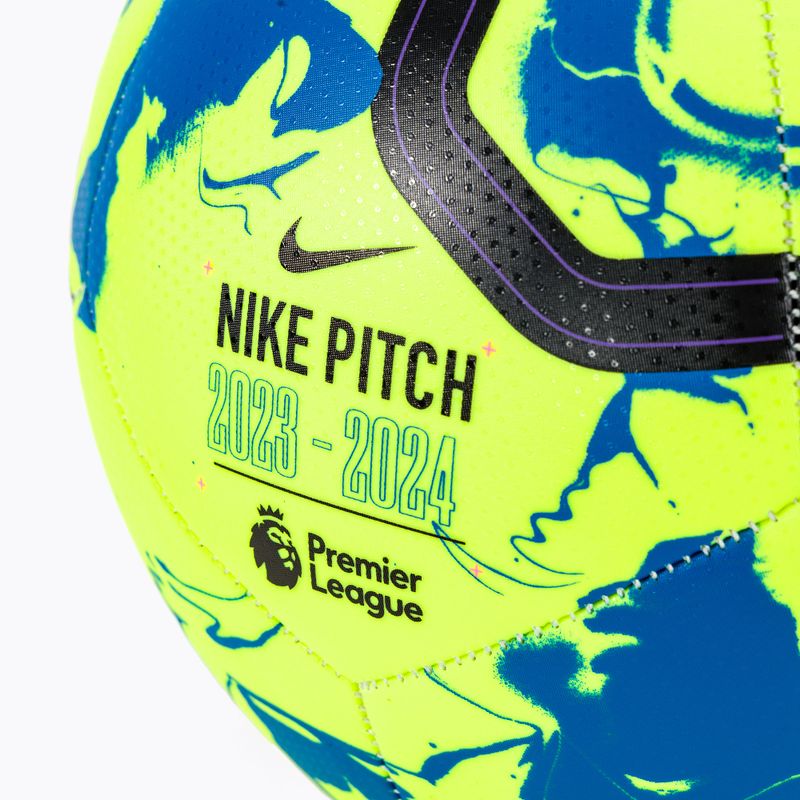 Nike Premier League ποδοσφαίρου Pitch volt/μπλε νεφέλωμα/μαύρο μέγεθος 5 4