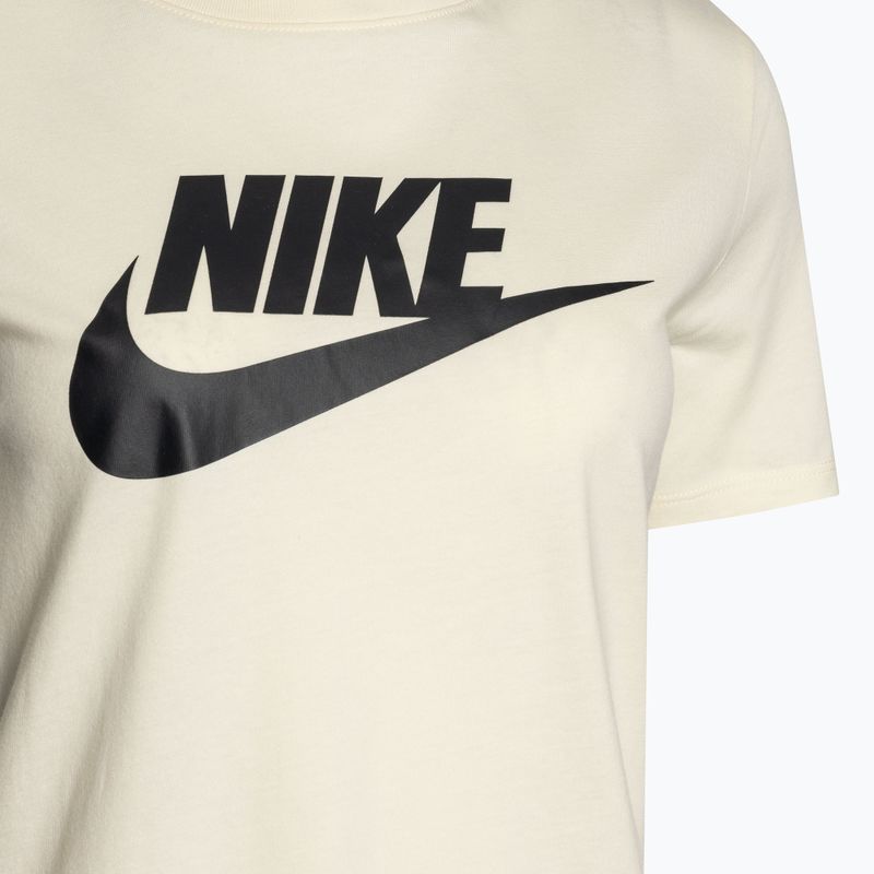 Γυναικείο μπλουζάκι Nike Sportswear Club Essentials Logo coconut milk/black 3