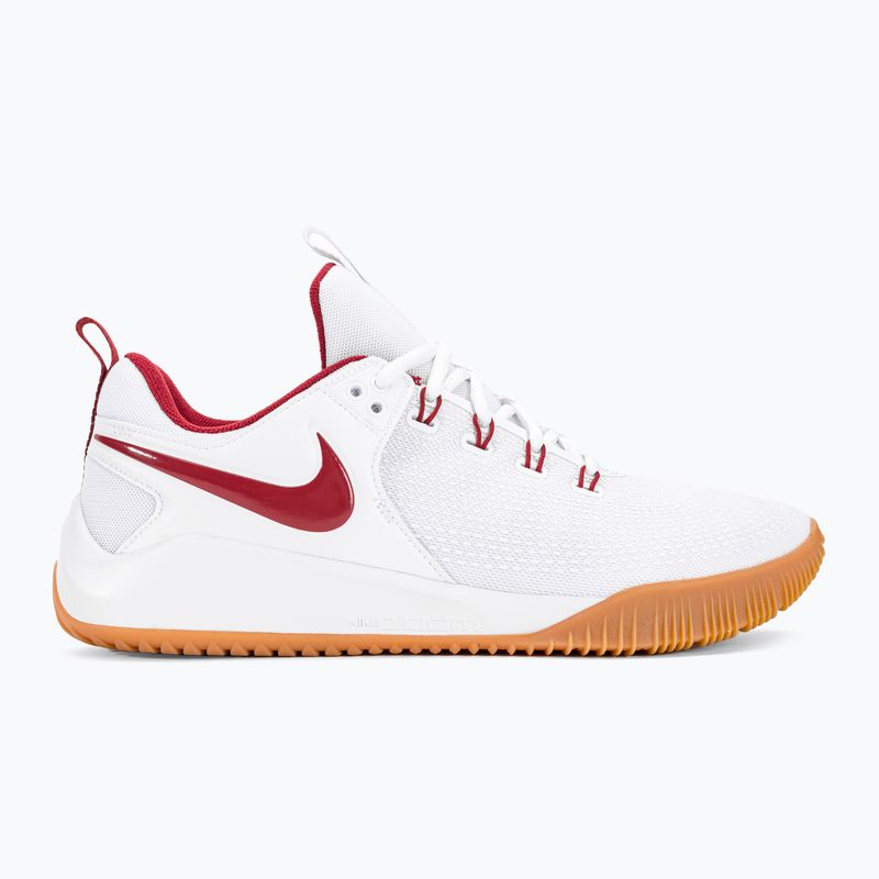 Nike Air Zoom Hyperace 2 LE λευκό/ομαδικό βυσσινί λευκό παπούτσια βόλεϊ 2