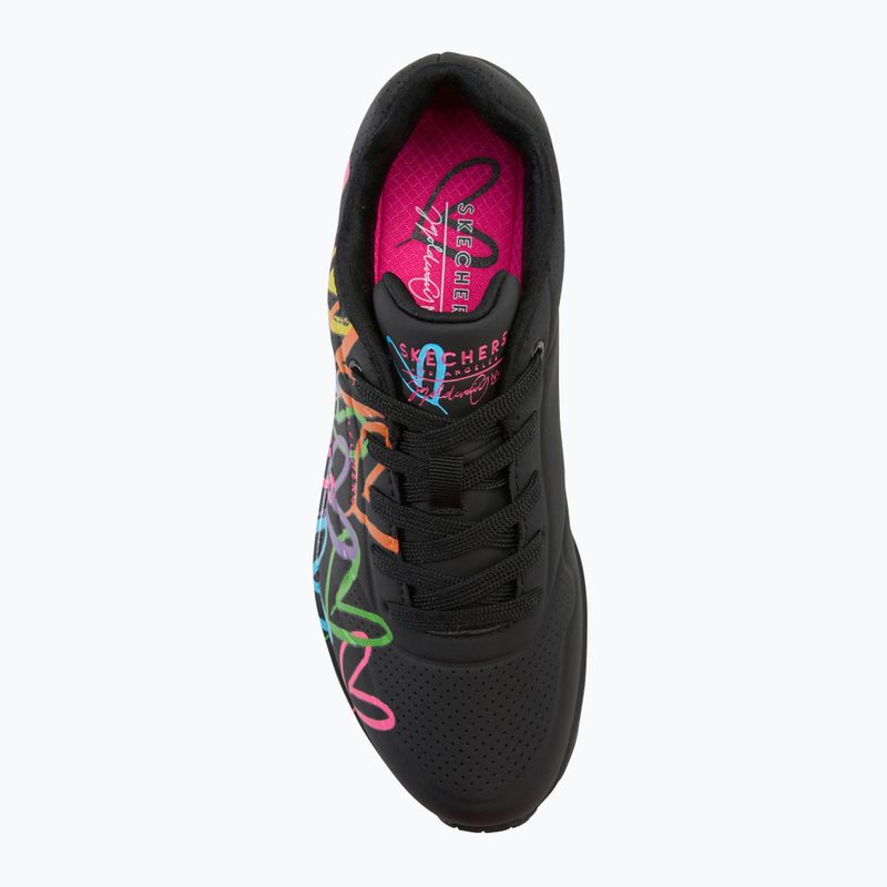 Γυναικεία παπούτσια SKECHERS JGoldcrown Uno Highlight Love black/multicolor 5