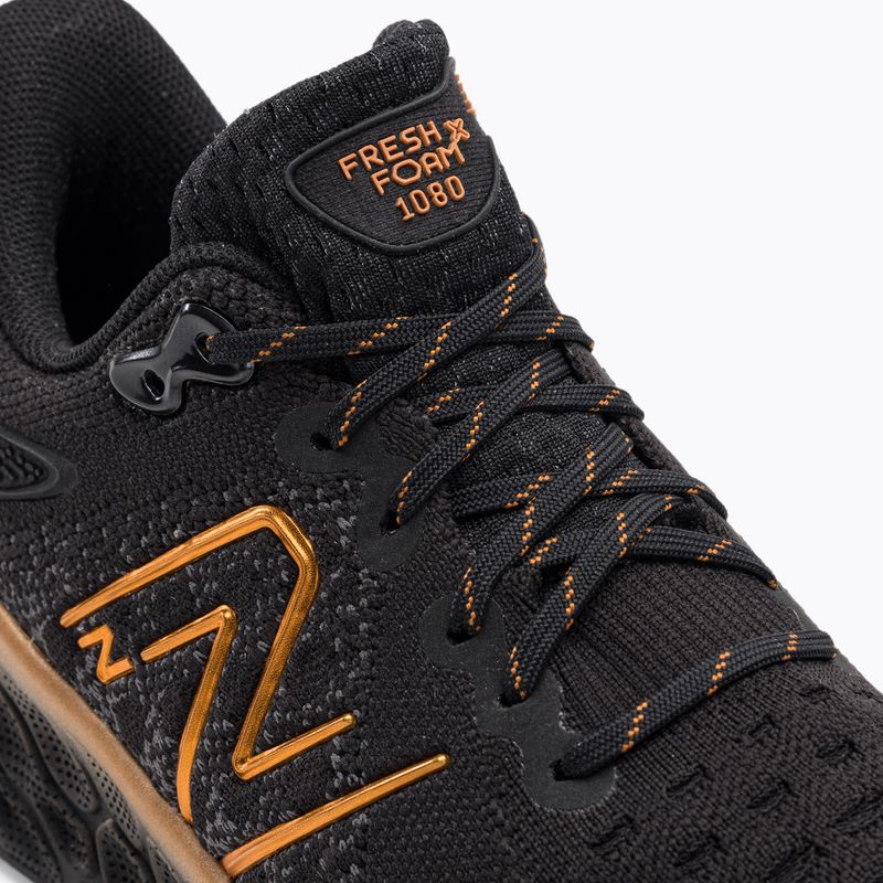 New Balance Fresh Foam 1080 v12 μαύρο/πορτοκαλί γυναικεία παπούτσια για τρέξιμο 8