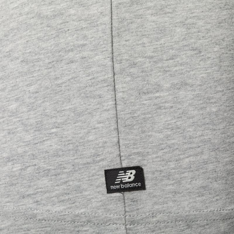 Ανδρικό New Balance Essentials Logo αθλητικό γκρι T-shirt 7