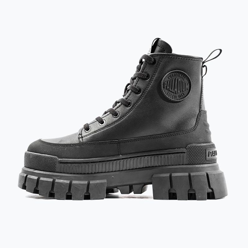 Γυναικεία Palladium Revolt Boot Zip Lth μαύρο/μαύρο 3