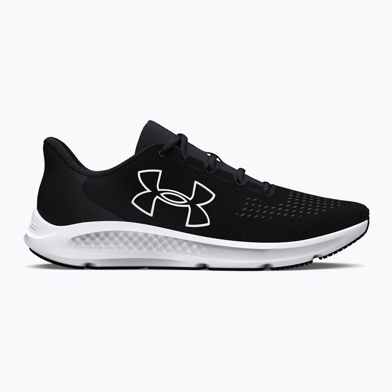 Under Armour Charged Pursuit 3 Big Logo μαύρο/μαύρο/λευκό ανδρικά παπούτσια για τρέξιμο 8