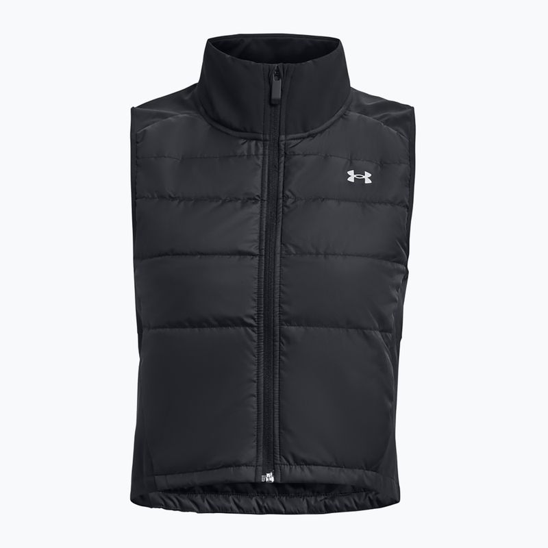 Under Armour Launch Insulated τρέξιμο αμάνικο μαύρο/ανακλαστικό