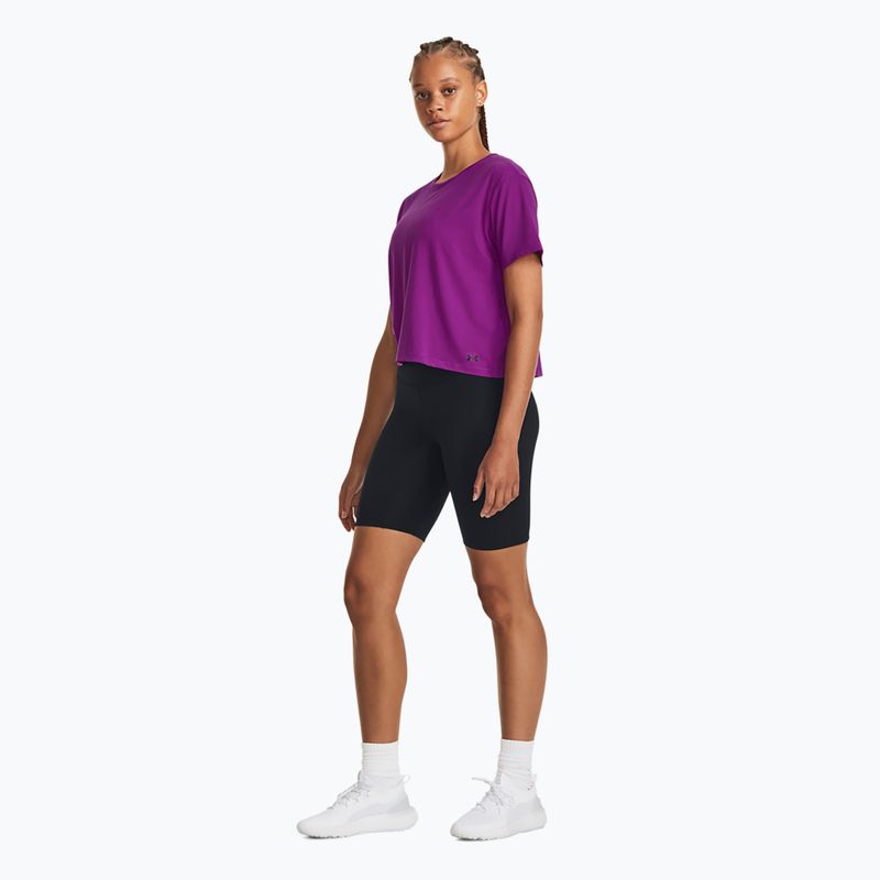 Under Armour Motion SS γυναικείο t-shirt mystic magenta/μαύρο 2