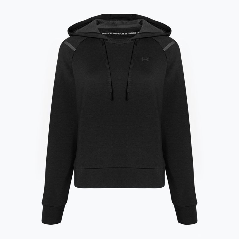 Γυναικείο φούτερ Under Armour Fleece Hoodie μαύρο/μαύρο 4