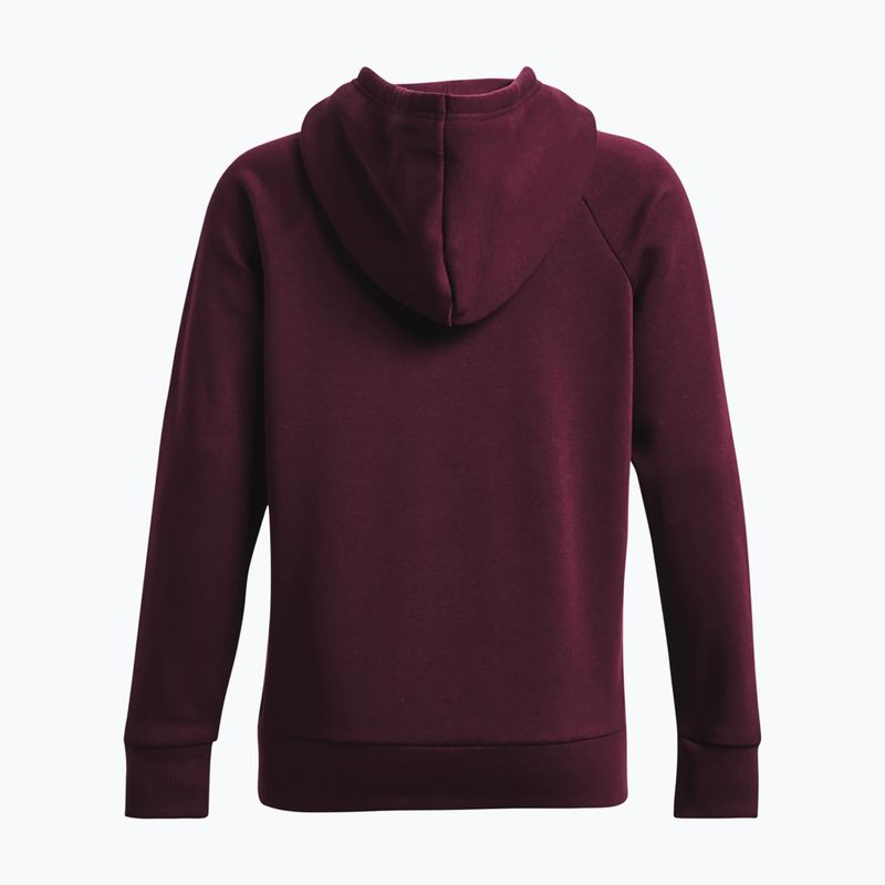 Γυναικείο φούτερ προπόνησης Under Armour Rival Fleece Big Logo dark maroon/white 6