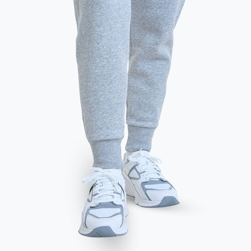 Under Armour γυναικείο Rival Fleece Joggers mod γκρι ελαφρύ ερείκης/λευκό παντελόνι 5