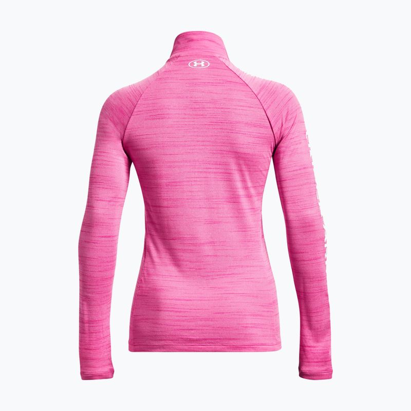 Under Armour γυναικεία φούτερ Evolved Core Tech 1/2 Zip φούτερ επαναστατικό ροζ/λευκό 6