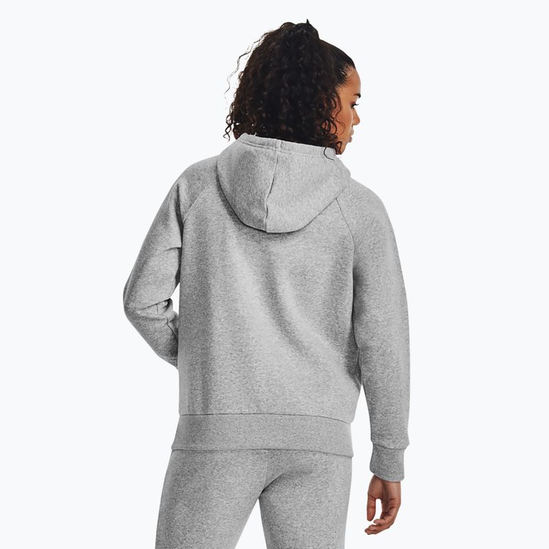 Γυναικείο φούτερ Under Armour Rival Fleece Big Logo Hoody mod gray light heather/white 3