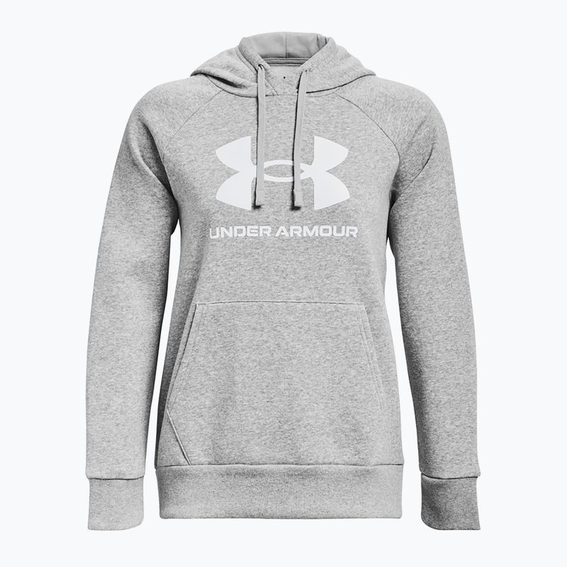 Γυναικείο φούτερ Under Armour Rival Fleece Big Logo Hoody mod gray light heather/white 5