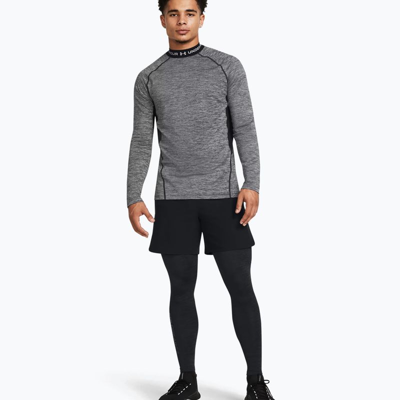 Under Armour ColdGear Twist μαύρο/γκρι ανδρικό κολάν προπόνησης 2