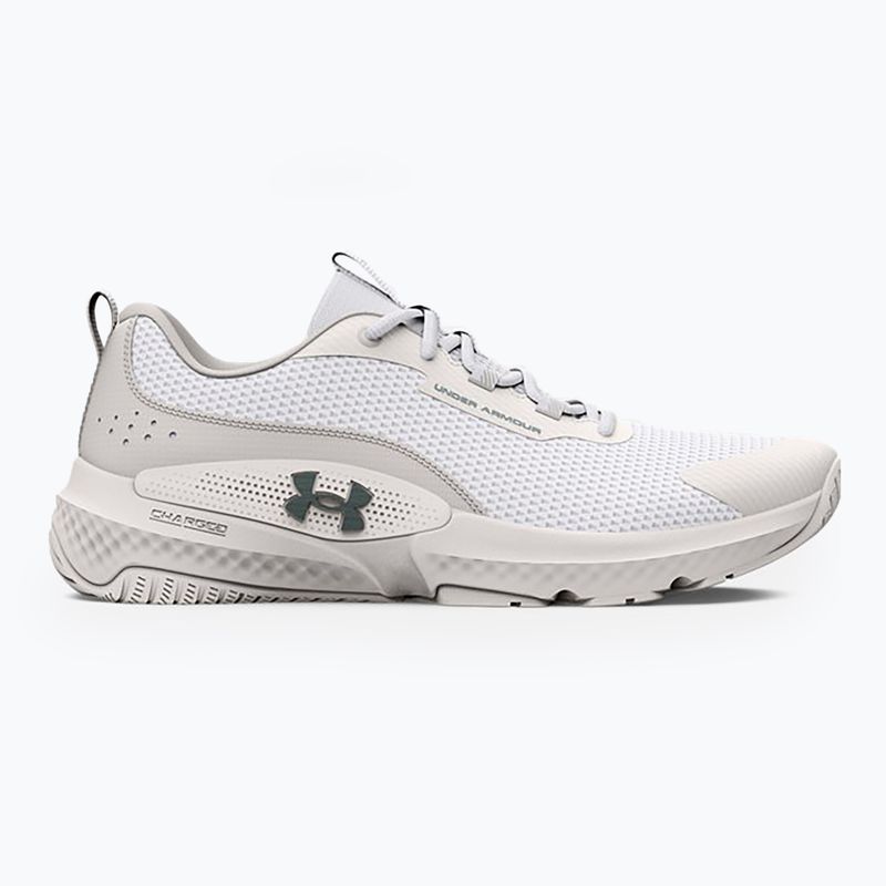 Γυναικεία αθλητικά παπούτσια προπόνησης Under Armour W Dynamic Select λευκό/λευκό πηλό/μεταλλικό πράσινο grit 7