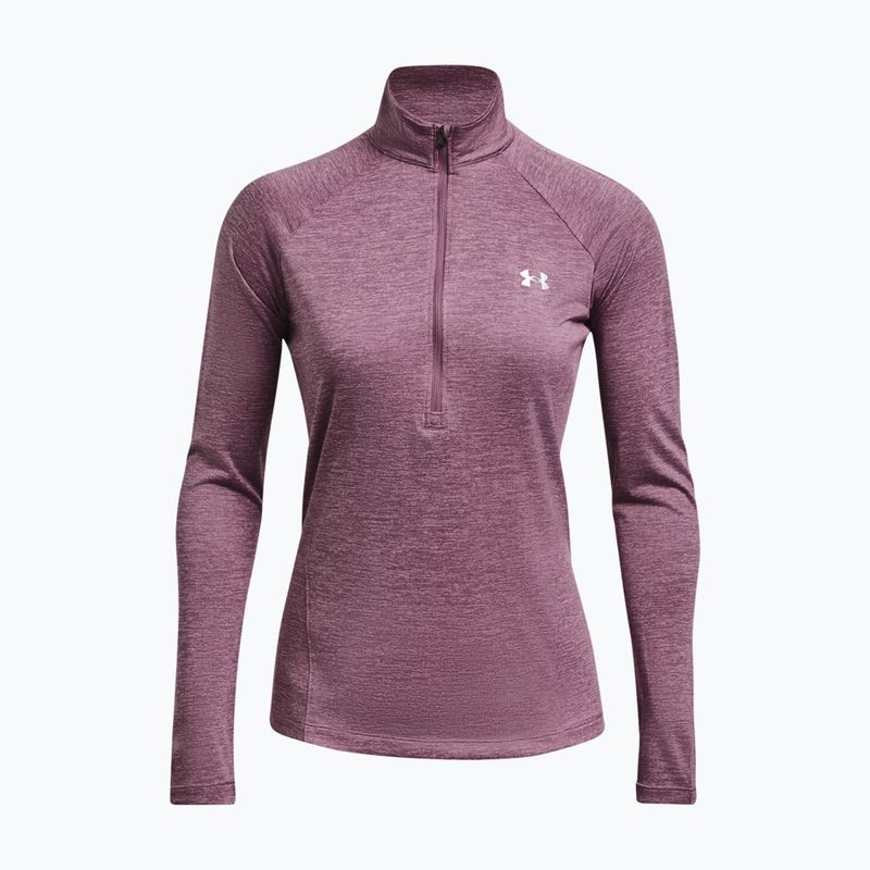 Under Armour Tech 1/2 Zip γυναικείο φούτερ - Twist misty purple/fresh orchid/metallic silver 4