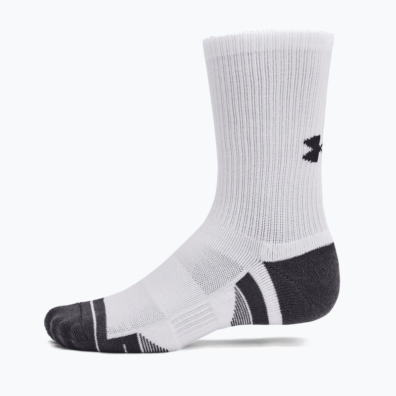 Under Armour Performance Tech 3pk Κάλτσες Crew λευκές/λευκές/τζέιτ γκρι 8