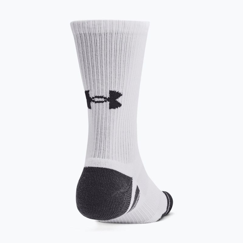 Under Armour Performance Tech 3pk Κάλτσες Crew λευκές/λευκές/τζέιτ γκρι 9