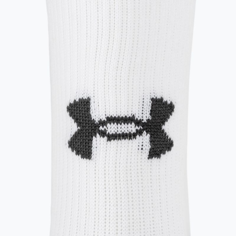 Under Armour Performance Tech 3pk Κάλτσες Crew λευκές/λευκές/τζέιτ γκρι 4