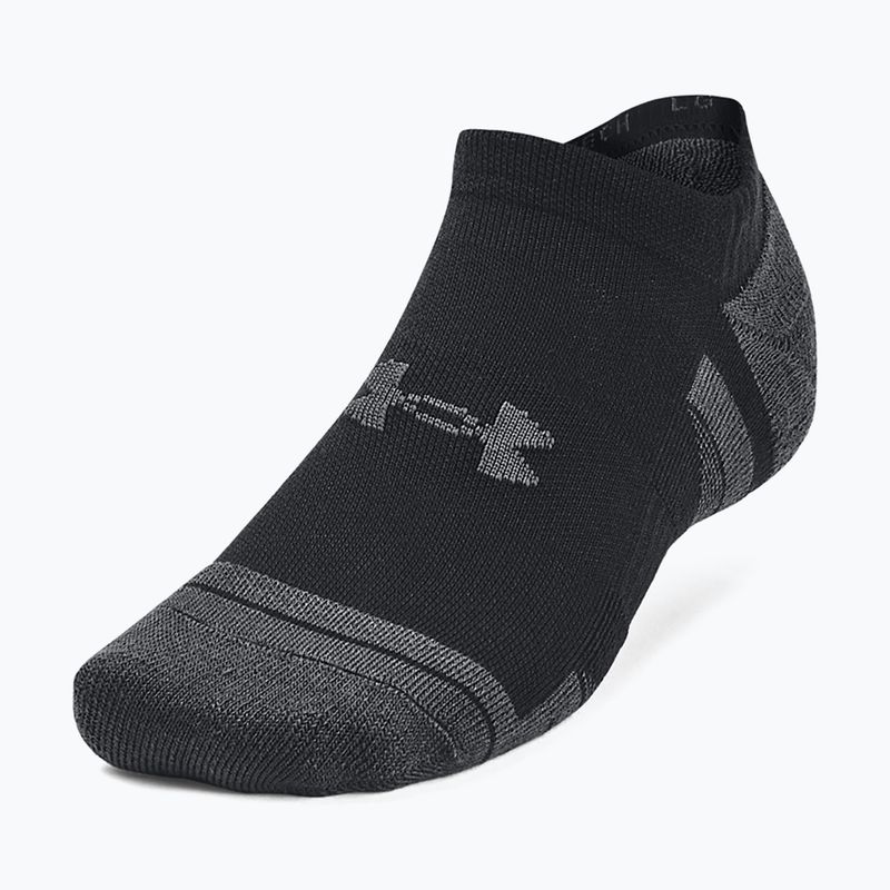 Under Armour Performance Tech 3pk NS κάλτσες μαύρο/μαύρο/τζέιτ γκρι 2