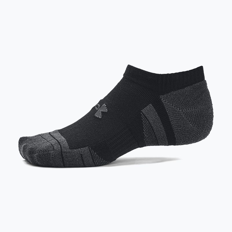 Under Armour Performance Tech 3pk NS κάλτσες μαύρο/μαύρο/τζέιτ γκρι 3