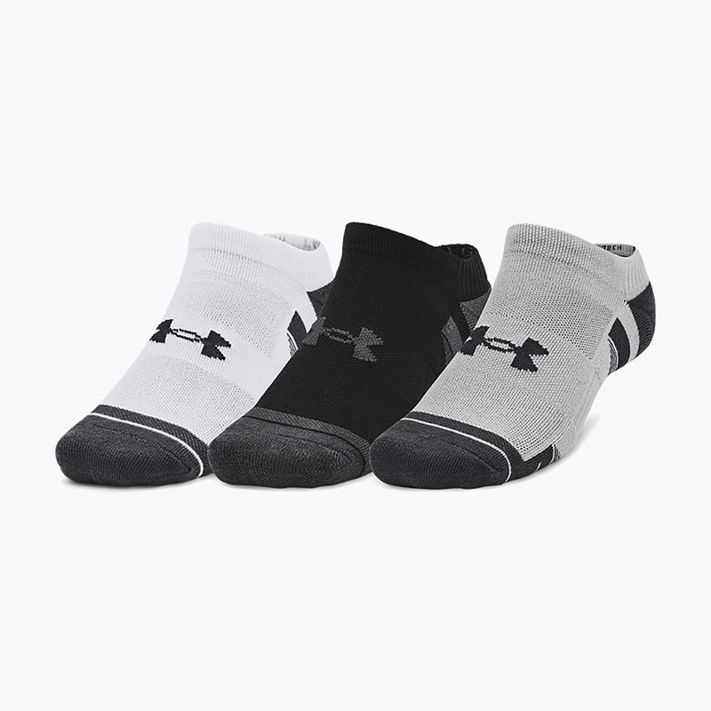 Under Armour Performance Tech 3pk NS mod γκρι/λευκό/τζέιτ γκρι κάλτσες