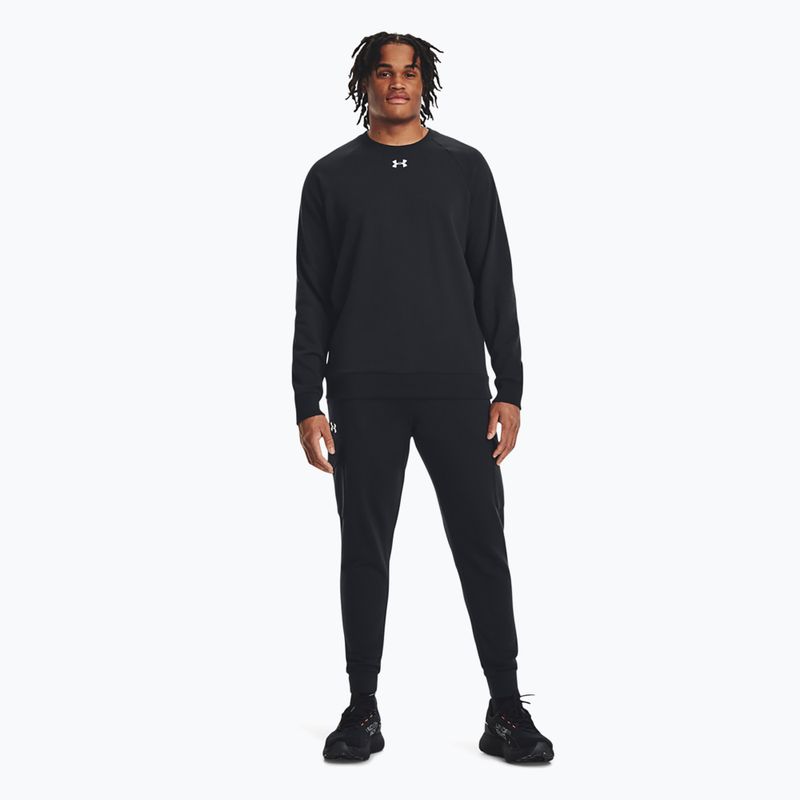 Ανδρικό φούτερ Under Armour Rival Fleece Crew black/white 2