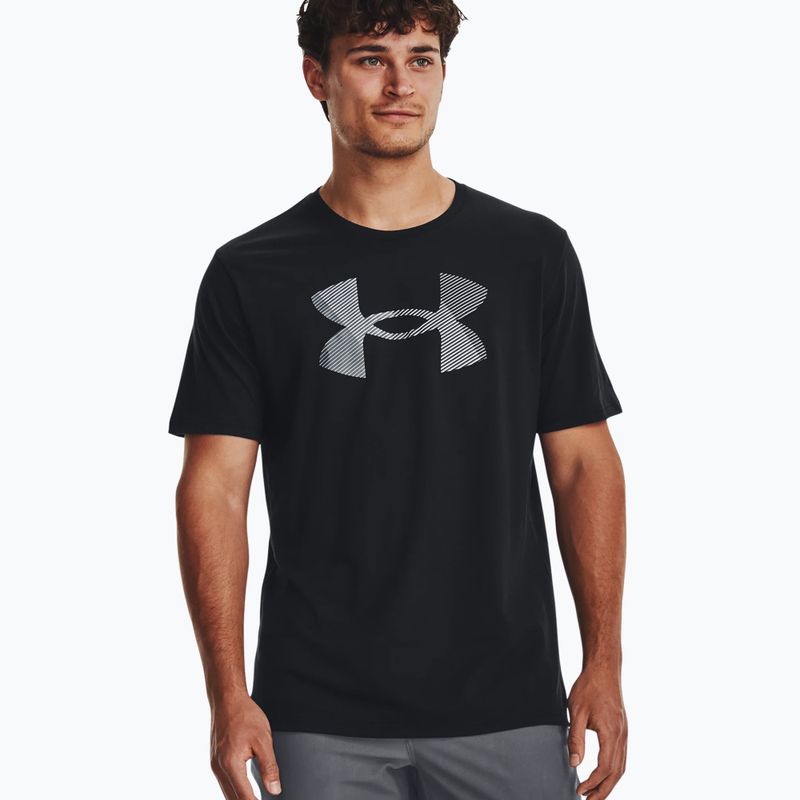 Ανδρικό μπλουζάκι Under Armour Big Logo Fill μαύρο/γκρι/γκρι χάλιο T-shirt