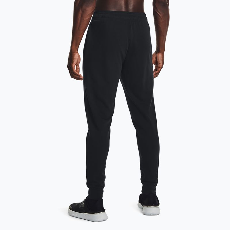 Ανδρικό παντελόνι Under Armour Rival Terry Jogger μαύρο/onyx λευκό 3