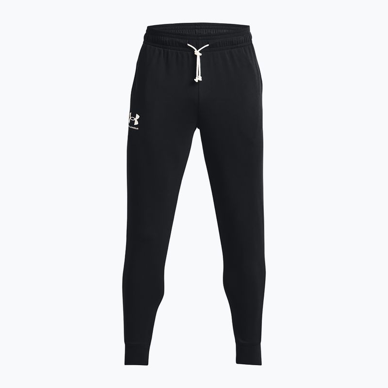 Ανδρικό παντελόνι Under Armour Rival Terry Jogger μαύρο/onyx λευκό 5