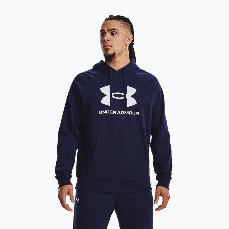 Ανδρικό φούτερ Under Armour Rival Fleece Logo HD midnight navy/λευκό