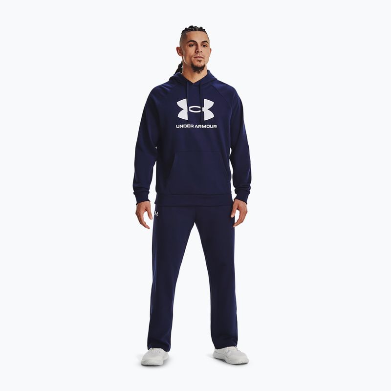 Ανδρικό φούτερ Under Armour Rival Fleece Logo HD midnight navy/λευκό 2