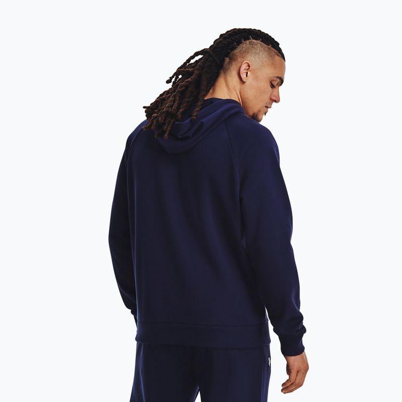 Ανδρικό φούτερ Under Armour Rival Fleece Logo HD midnight navy/λευκό 3