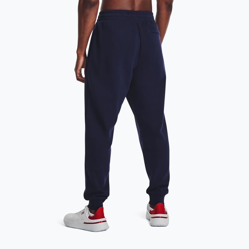 Ανδρικό παντελόνι προπόνησης Under Armour Rival Fleece midnight navy/white 3