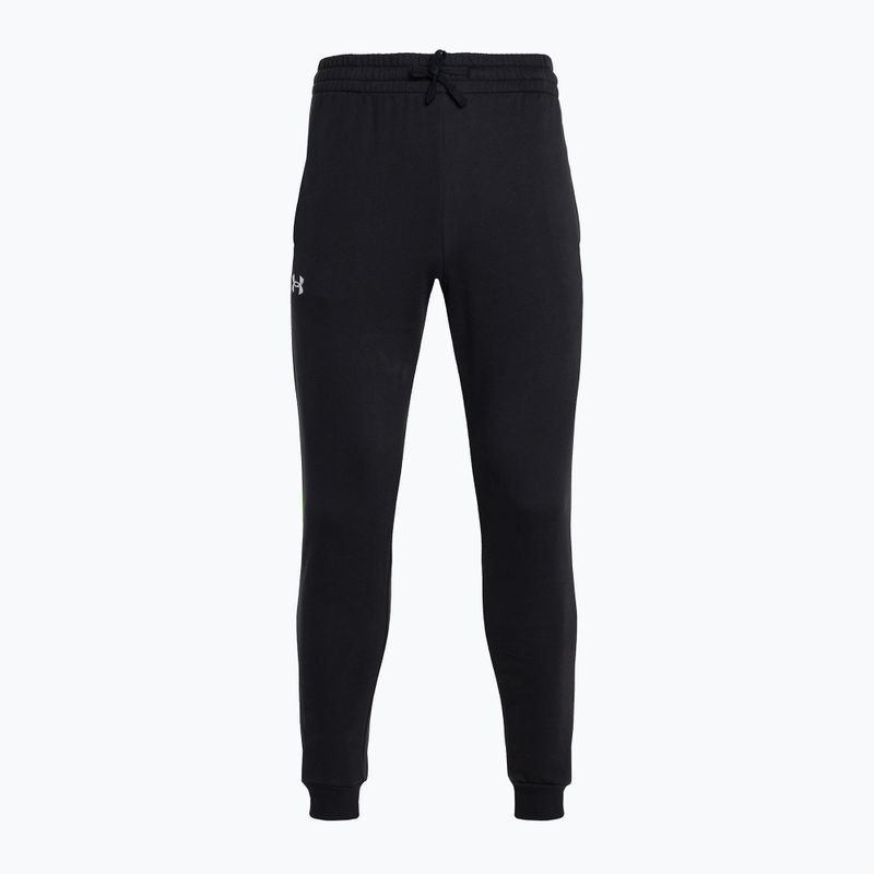 Under Armour ανδρικό παντελόνι προπόνησης Rival Fleece Joggers μαύρο/λευκό 4