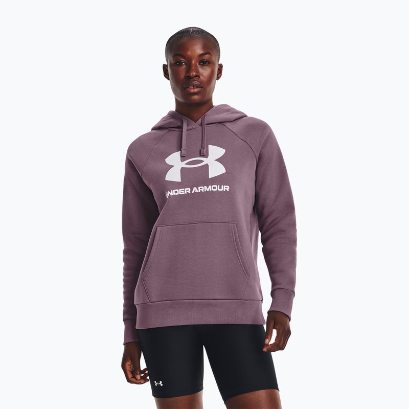 Γυναικείο φούτερ προπόνησης Under Armour Rival Fleece Big Logo misty purple/white