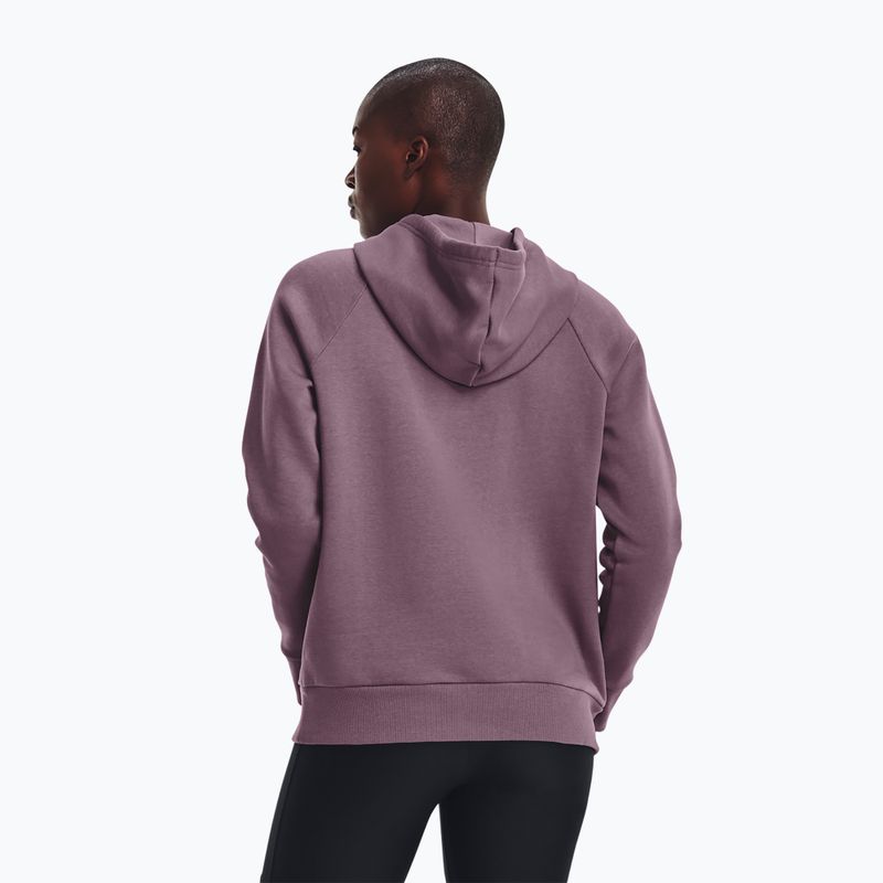 Γυναικείο φούτερ προπόνησης Under Armour Rival Fleece Big Logo misty purple/white 3