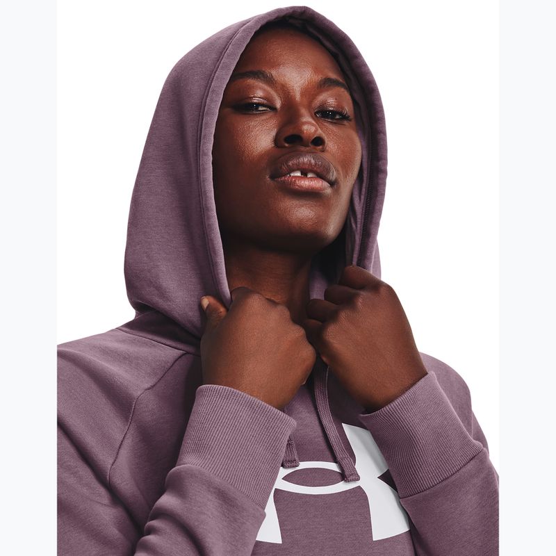 Γυναικείο φούτερ προπόνησης Under Armour Rival Fleece Big Logo misty purple/white 4