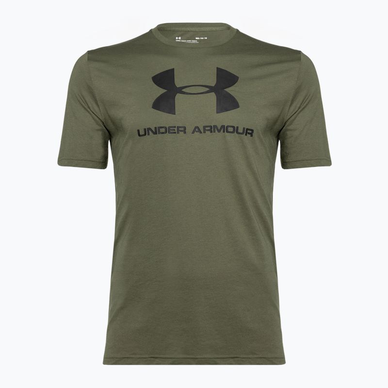 Ανδρικό Under Armour Sportstyle Logo T-shirt marine από πράσινο/μαύρο 4