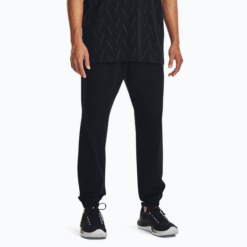 Ανδρικό Under Armour Stretch Woven Joggers μαύρο/γκρι