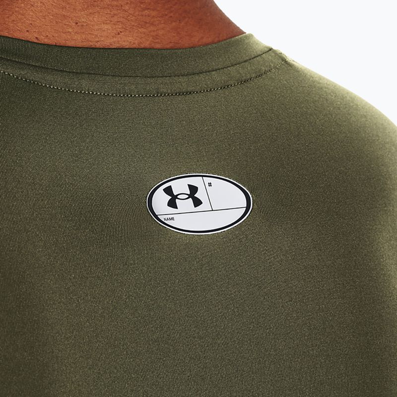 Under Armour ανδρικό μακρυμάνικο προπονητικό Ua HG Armour Comp LS marine από πράσινο/λευκό 3