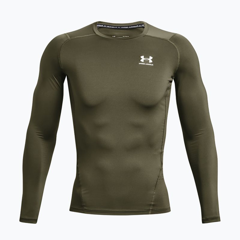 Under Armour ανδρικό μακρυμάνικο προπονητικό Ua HG Armour Comp LS marine από πράσινο/λευκό 4