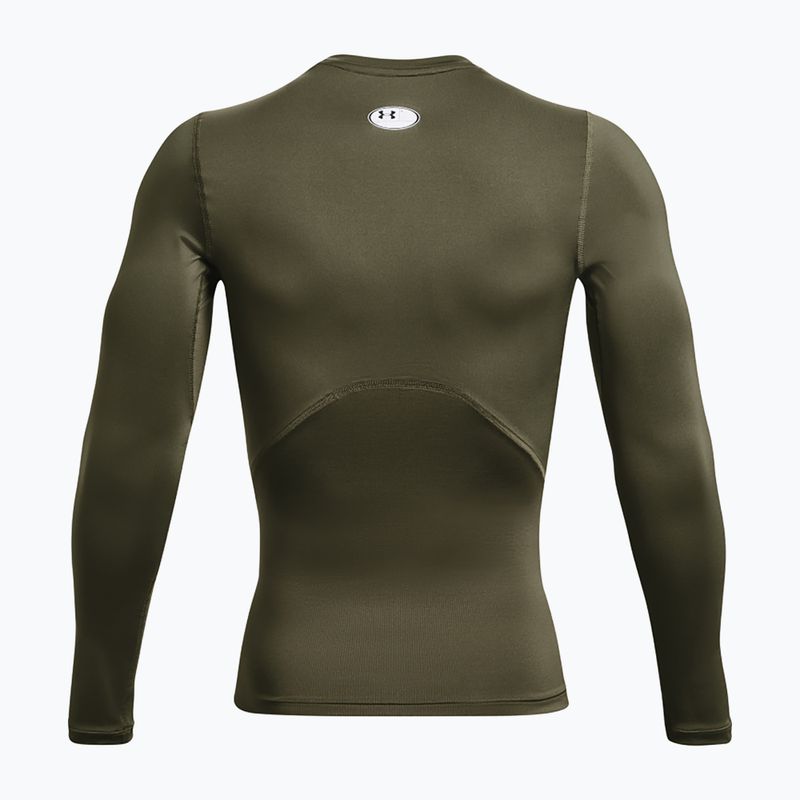 Under Armour ανδρικό μακρυμάνικο προπονητικό Ua HG Armour Comp LS marine από πράσινο/λευκό 5