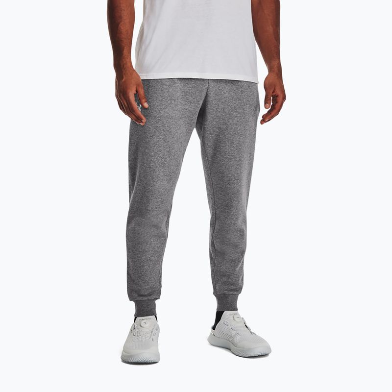 Under Armour ανδρικό παντελόνι προπόνησης Rival Fleece Joggers castlerock light heather/white