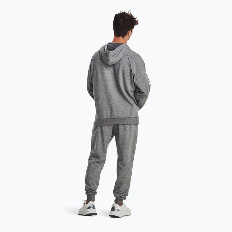 Under Armour ανδρική στολή Rival Fleece Suit castlerock light heather/white αθλητική φόρμα 2