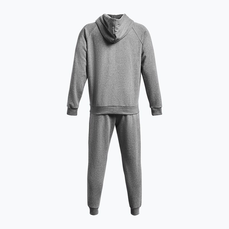 Under Armour ανδρική στολή Rival Fleece Suit castlerock light heather/white αθλητική φόρμα 6