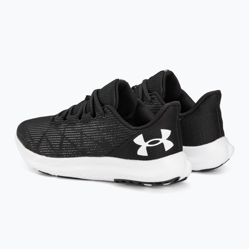 Under Armour Charged Speed Swift μαύρο/λευκό/λευκό ανδρικά παπούτσια για τρέξιμο 3