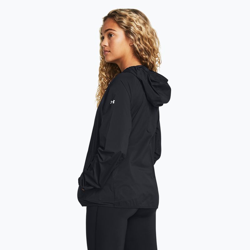 Γυναικείο μπουφάν για τρέξιμο Under Armour Phantom Windbreaker black/white/white 2