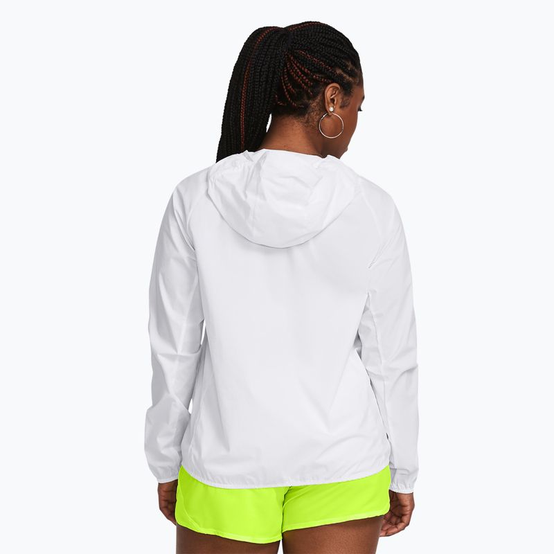 Γυναικείο μπουφάν για τρέξιμο Under Armour Phantom Windbreaker white/high-vis yellow/high-vis yellow 2