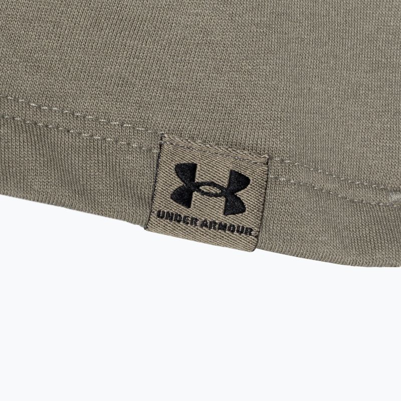 Under Armour Campus Boxy Crop taupe dusk/μαύρο γυναικείο μπλουζάκι προπόνησης 6